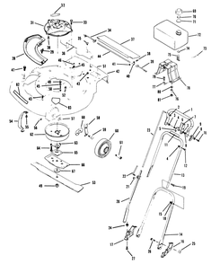 Part Location Diagram of 609460 Lawn Boy Washer